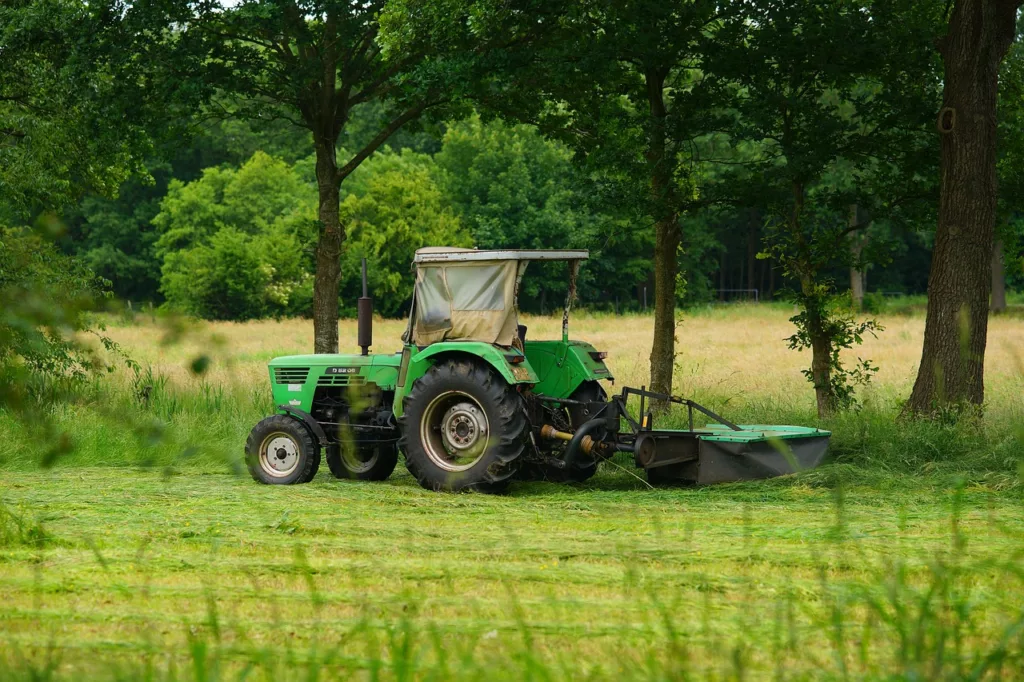 making your own hay drum mower